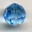 Round Crystal 8mm Aqua, 8mm (AC77B)