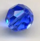 Round Crystal 8mm Sapphire, 8mm (AC78A8)