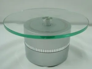 Round Display Glass Top Silver (DB05)