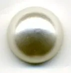 Round Half Pearl Flatback White 10mm, 10mm (PRL110)