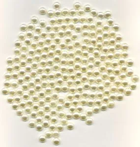 Round Half Pearls 30 gram Packet, 8mm Wide (0.08cm Wide) (PRL128)