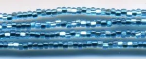 Seed Bead Aqua S/Lined Size 11, 11 (SB11011)