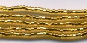 Seed Bead Gold S/Lined Size 11, 11 (SB11009)