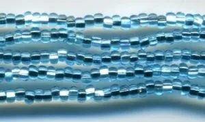 Seed Bead Lt Aqua S/Lined Size 11, 11 (SB11010)