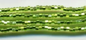 Seed Bead LT Pale Green S/Lined Size 11, 11 (SB11006)