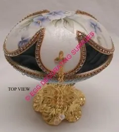 Serenity Jewel Box: decorated goose egg design