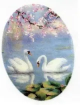 Silk Print Goose, 59mm x 45mm (SPG078)
