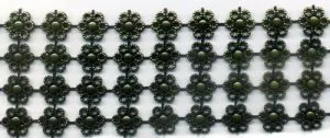 Small Flower Mesh Braid Gold (C171)