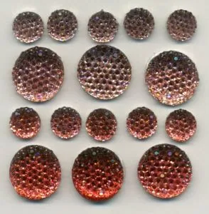 Sparklets Coral, 10mm & 15mm (per card/packet) (RS413)
