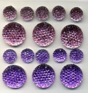 Sparklets Princess, 10mm & 15mm (per card/packet) (RS415)