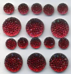 Sparklets Rouge, 10mm & 15mm (per card/packet) (RS416)