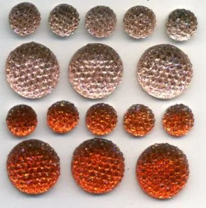 Sparklets Saffron, 10mm & 15mm (per card/packet) (RS412)