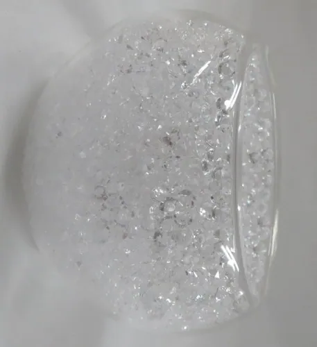 Stand Glass W/Crystals Diamontes, 80mm (8cm) Width (GLST06)