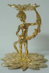 Stand Metal Gold Plated, 110mm High x 95mm Wide (SE30)