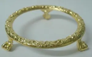 Stand Metal Gold Plated, 20mm High x 80mm Diameter centre (SE38)