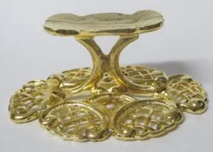 Stand Metal Gold Plated, 40mm High x 85mm Wide (SE42)