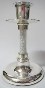 Stand Silver W/Crystal Centre, 115mm (11.5cm) Height x 75mm (7.5cm) Width (SE50)