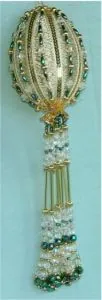Tassel Egg: decorated goose egg design