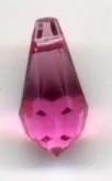 Tear Drop Crystals 10 x 6mm Rose, 10mm x 6mm (AC67)