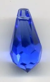 Tear Drop Crystals 18 x 9mm Sapphire, 18mm x 9mm (AC71)