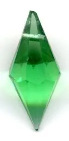 Tear Drop Crystals 22 x 9mm Emerald, 22mm x 9mm (AC77)