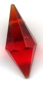 Tear Drop Crystals 22 x 9mm Siam, 22mm x 9mm (AC76)