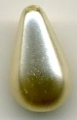 Tear Drop Pearl Cream 11mm x 18mm, 11mm x 18mm (PRL117E)