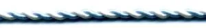 Twisted Rope Cord Light Blue/White (C140 LTBLW)