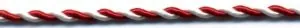Twisted Rope Cord Red/White (C140 REDWH)
