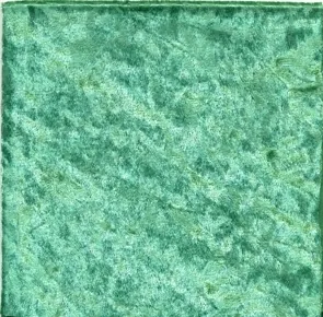 Velveteen Fabric Green, 300mm x 300mm (30cm x 30cm) square (VFGRE)