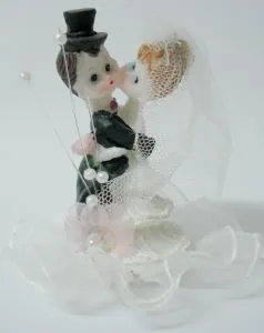 Wedding Couple, 70mm High x 40mm Wide (WEDCS-C)