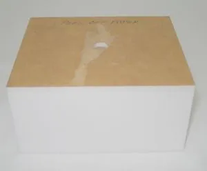 White Perspex Box Large, 100mm x 85mm x 45mm (PB02)