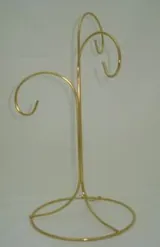 Wire Hanging Stand 3 Way Gold, 280mm High (WS4)