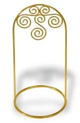 Wire Hanging Stand Fancy Gold 8", 200mm High (8" High) (WS9)