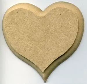 Wooden Base Heart, 95mm x 90mm (WBA02)