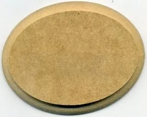 Wooden Base Oval 100mm, 100mm x 76mm (Measured across bottom of base) (WBA13)