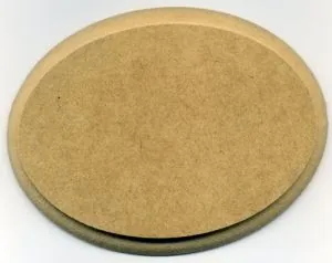 Wooden Base Oval 125mm, 125mm x 95mm (Measured across bottom of base) (WBA16)