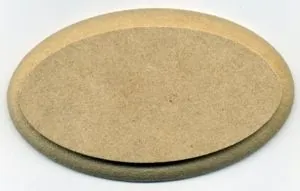 Wooden Base Oval Small, 105mm x 60mm (WBA03)