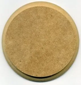 Wooden Base Round 100mm, 100mm Diameter (Measured across bottom of base) (WBA12)
