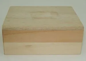 Wooden Box Small, 100mm x 80mm x 40mm (WB01)